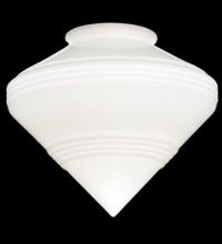  159440 - 9"W Revival Schoolhouse Deco Cone 4" Neck Shade